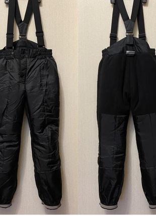 Новий чорний напівкомбенізон lindex лижні штани розмір 9-10 років зріст 1408 фото