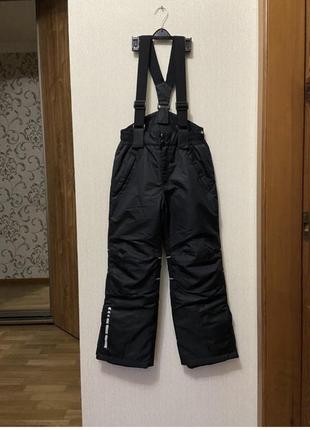 Новий чорний напівкомбенізон lindex лижні штани розмір 9-10 років зріст 1401 фото