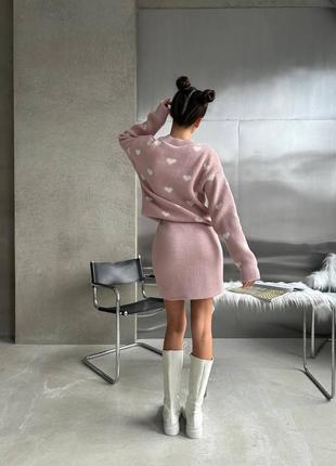 Костюм женский вязаный шерстяной разм.42-46