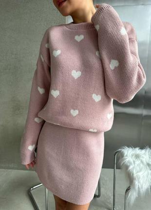 Костюм женский вязаный шерстяной разм.42-46