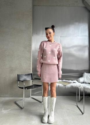 Костюм женский вязаный шерстяной разм.42-46