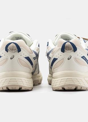 Чоловічі шкіряні кросівки asics gel-venture 6 blue beige6 фото