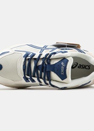 Чоловічі шкіряні кросівки asics gel-venture 6 blue beige3 фото