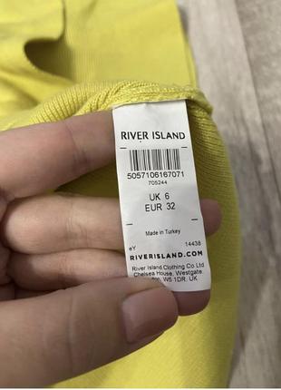 Кофта свитер river island яркая с рюшами лимонный цвет желтая супер качество6 фото