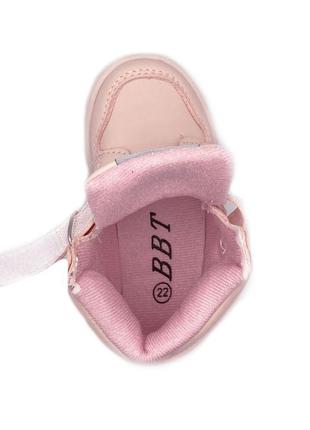Демісезонні черевики для дівчаток bbt r6800-3/23 рожеві 23 розмір2 фото