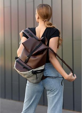 Женский рюкзак sambag renedouble шоколадный