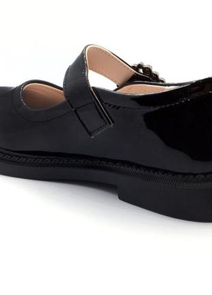 Туфлі для дівчаток apawwa mc285-1/34 чорні 34 розмір5 фото