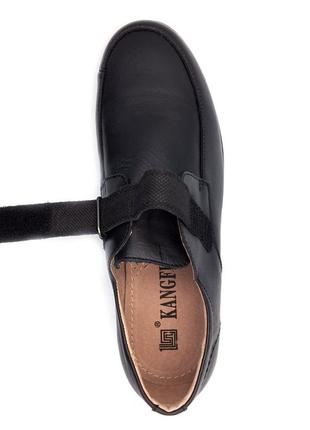 Туфлі для хлопчиків kangfu c1805/37 чорні 37 розмір2 фото