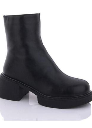 Зимові черевики жіночі girnaive f39236/40 чорні 40 розмір
