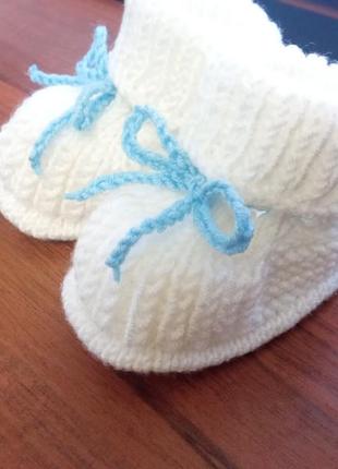 Детские пинетки ручной работы для мальчиков, новые