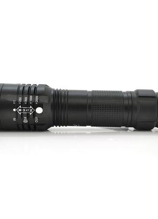 Ліхтарик bailong bl-8900-p50, cree xml-t, 4 реж., zoom, корпус-алюміній, водостійкий, ударостійкий, 18650