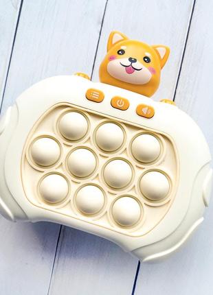 Електронна приставка інтерактивна гра pop-it іграшка антистрес лисичка