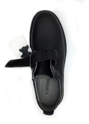 Туфли для мальчиков kimboo b3172-16h/35 черный 35 размер6 фото