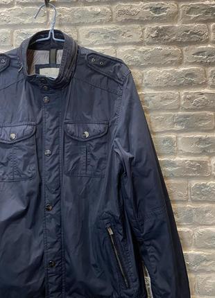 Куртка мужская, демосезонная, синяя куртка мужская, размер l2 фото