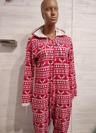 Натуральная пижама кигуруми -  с кармашками s-m1 фото