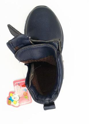 Демисезонные ботинки для девочек y.top mt271/24 темно-синий 24 размер2 фото