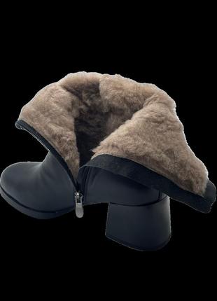 Зимові черевики жіночі loretta sn20909/40 чорні 40 розмір6 фото