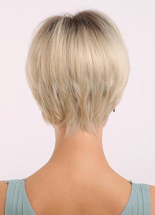 Перука блонд коротка💕парик короткий блонд