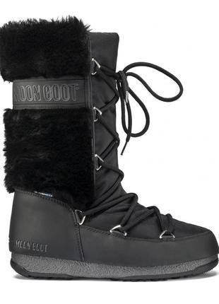 Снегоходы moonboot monaco hi fur, сапоги, дутики, луноходы, луноходы4 фото