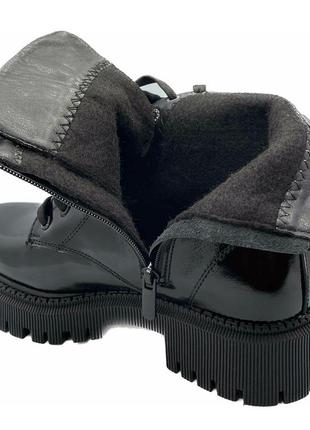 Демісезонні черевики для дівчаток jordan 6116bl/35 чорні 35 розмір5 фото