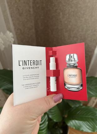 Пробник парфюмированая вода givenchy l'interdit eau de parfum2 фото