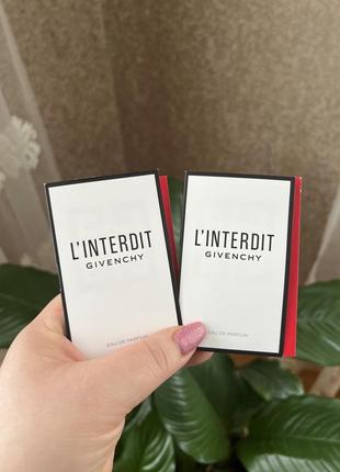 Пробник парфумована вода givenchy button-up l'interdit eau de parfum