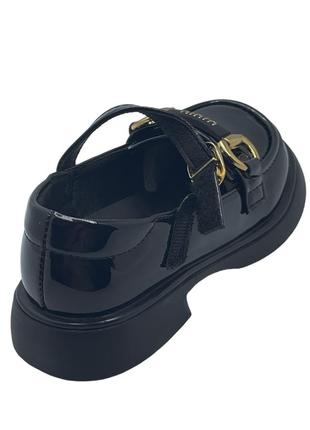 Туфлі для дівчаток clibee db70202/34 чорні 34 розмір2 фото