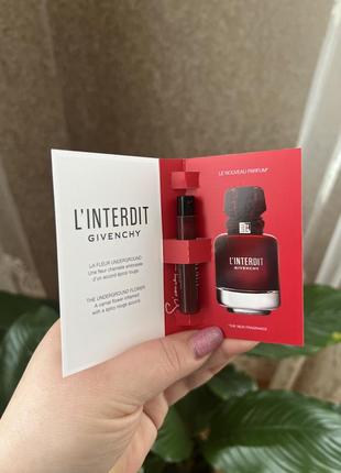 Пробник парфюмированная вода givenchy l'interdit rouge