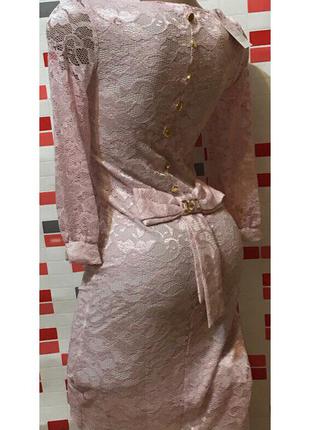 Белоснежное гипюровое платье с бантом и пуговками обманками, новое, бирка2 фото