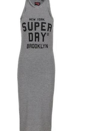 Шикарное облегающее платье superdry new york brooklyn made in turkey, 💯 оригинал