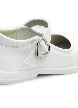 Туфлі для дівчаток apawwa mc286/25 білі 25 розмір4 фото