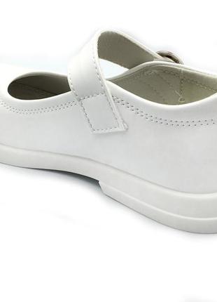 Туфлі для дівчаток apawwa mc286/25 білі 25 розмір5 фото