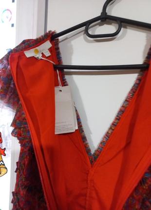 Платье макси в цветочный принт