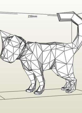 Paperkhan конструктор из картона кошка кот котенок оригами паперкрафт фигура развивающий набор подарок