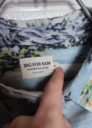 Вискозная рубашка гавайка от big for sam 🏝️ xl - наш 50-52рр4 фото