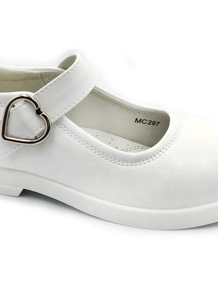 Туфли для девочек apawwa mc286/29 белый 29 размер1 фото