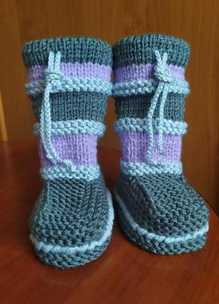 Пінетки в'язані дитячи