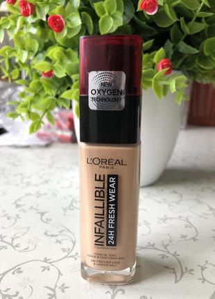 Тональний крем для обличчя l'oreal paris infaillible 32h fresh wear foundation spf 25, 220 sand, 30 мл