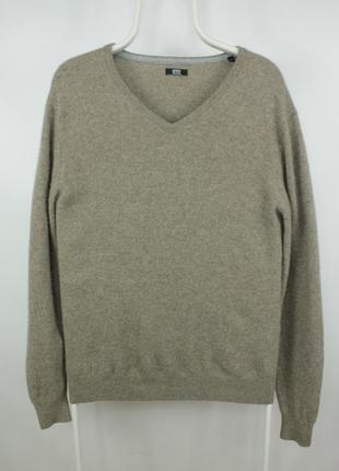 Якісний кашеміровий светр jerem black collection v-neck cashmere sweater pullover