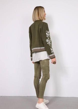 Пиджак вышиванка из эко-кашемира с длинным рукавом норма5 фото