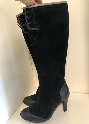 Замшевые сапоги