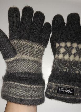 Зимові рукавички вовна2 фото