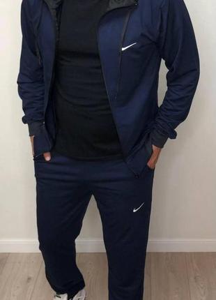 Мужской спортивный костюм ботал nike темно-синий