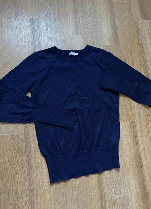 Блестящий свитер джемпер кофточка от h&m1 фото