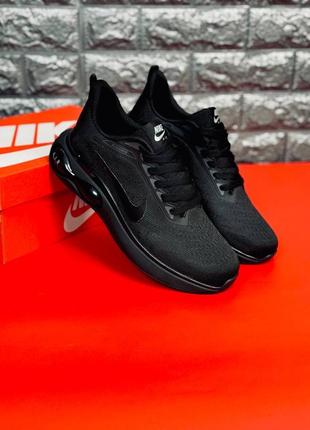 Nike мужские черные кроссовки сетка размеры 40-46