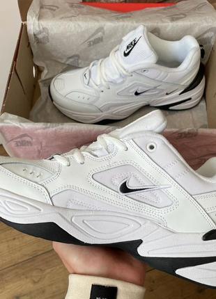 Кроссовки nike m2k tekno "white black"4 фото