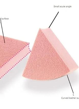 Набор спонжей для макияжа в боксе бьюти блендер puffy 12 штук, розово-белый6 фото