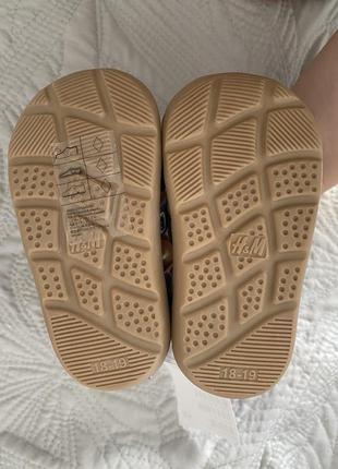 Новые босоножки сандалии синие от h&amp;m размер 18/193 фото