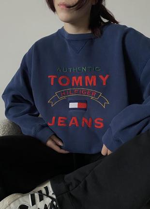 Винтажный свитшот от tommy hilfiger