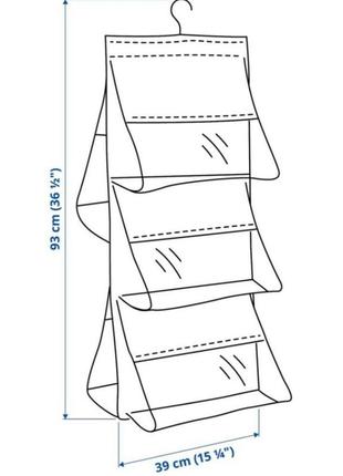 Подвесной органайзер для хранения сумок ikea2 фото